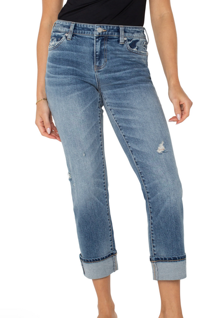 Marley Girlfriend Cuffed Jeans