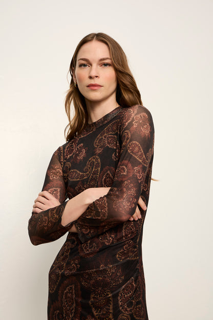EASY AUTUMN MESH DRESS