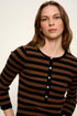 BLACK/COCOA POWDER STRIPE