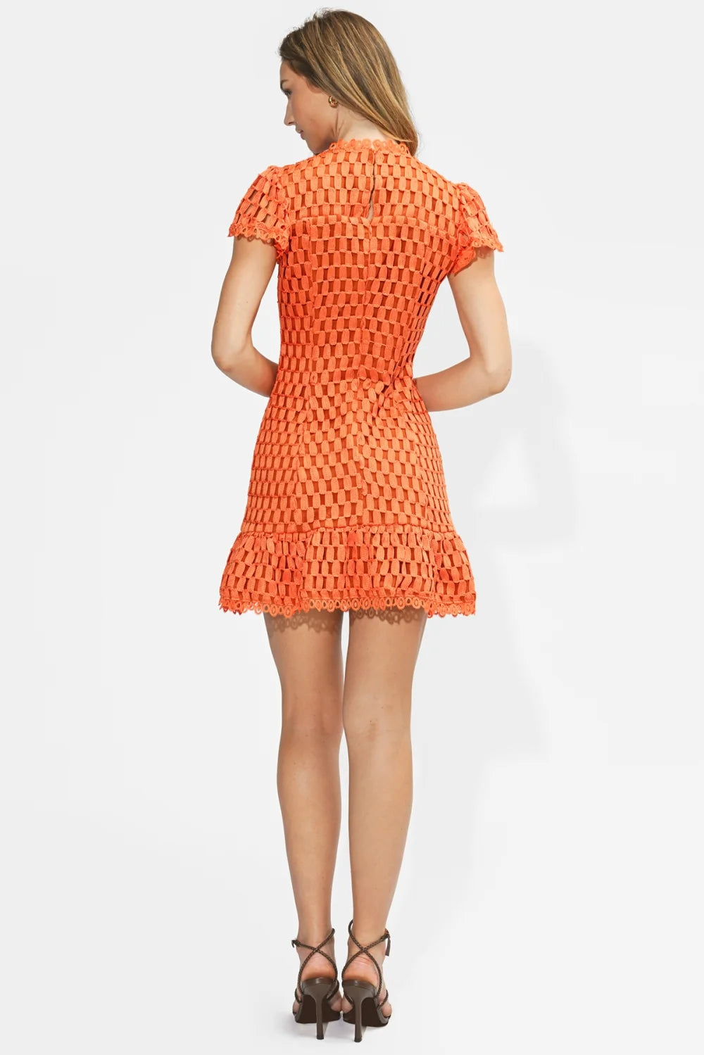 Kayla Flutter Sleeve Mini Dress