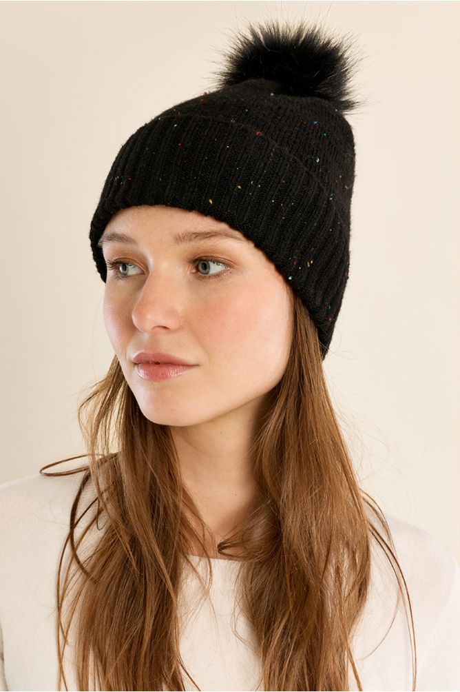 Pom Sequined Hat