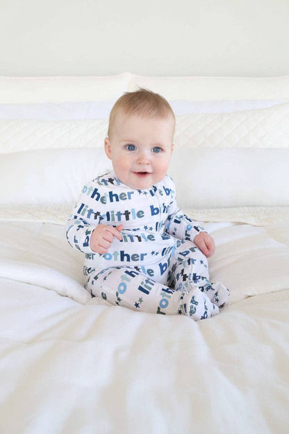 Little Brother Zipper Footie