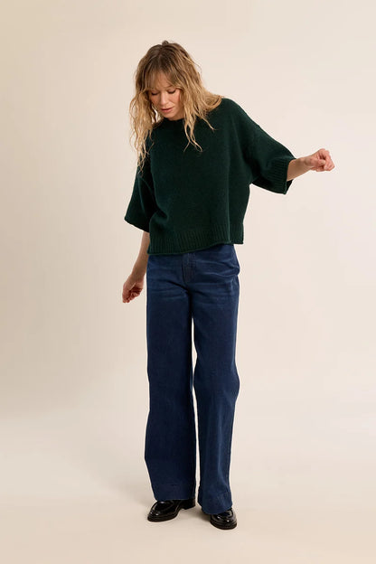 Flared Knit Sweater