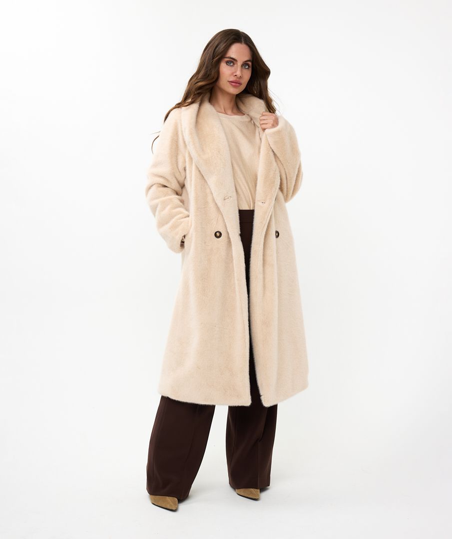 Faux Fur Long Coat