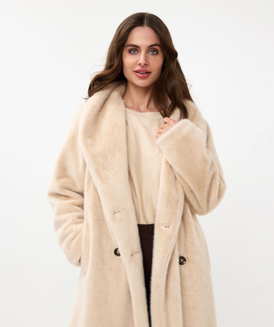 Faux Fur Long Coat