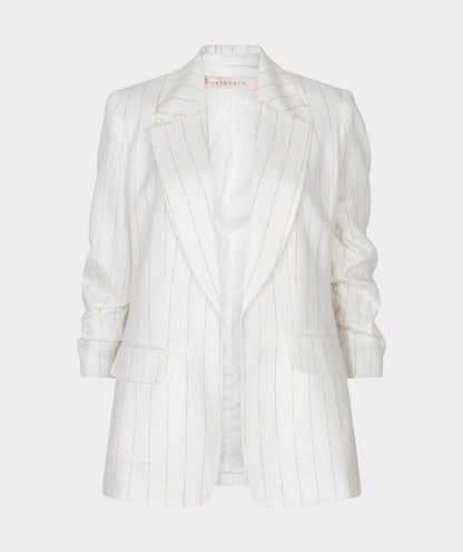 Linen Striped Blazer