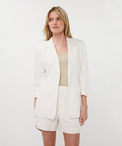 Linen Striped Blazer