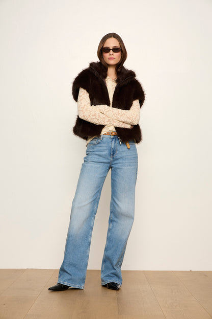 SILKY FUR VEST