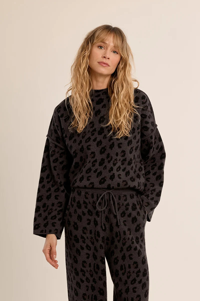 Wide Leopard Sweater