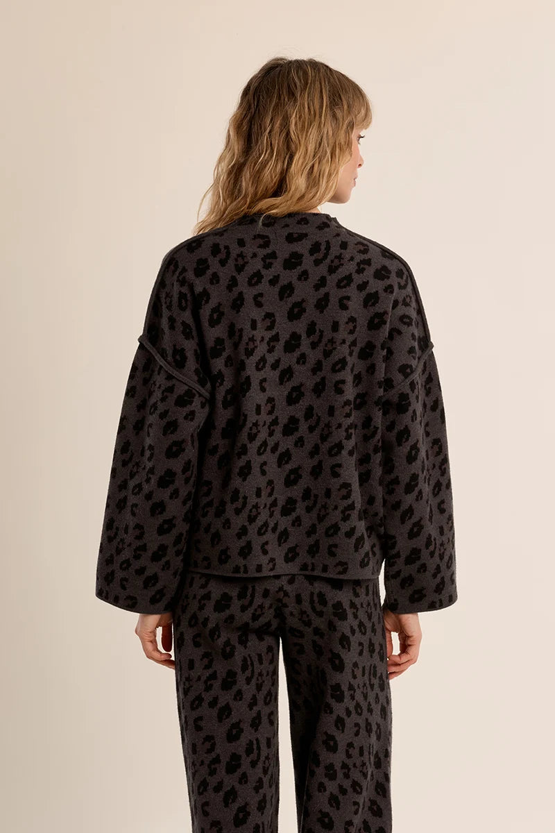 Wide Leopard Sweater