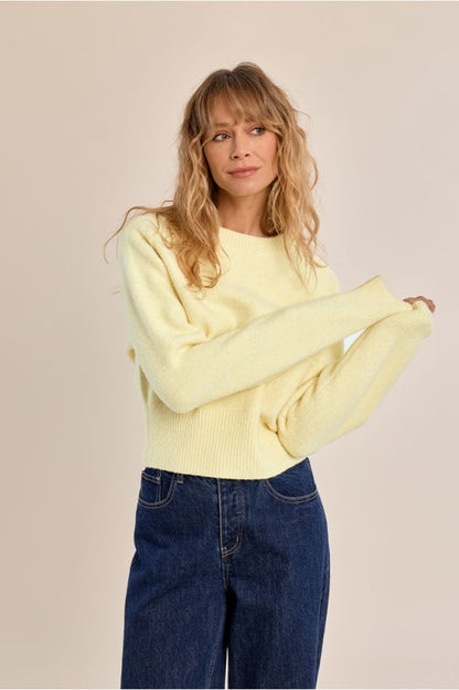 Ribbed Cropped Sweater