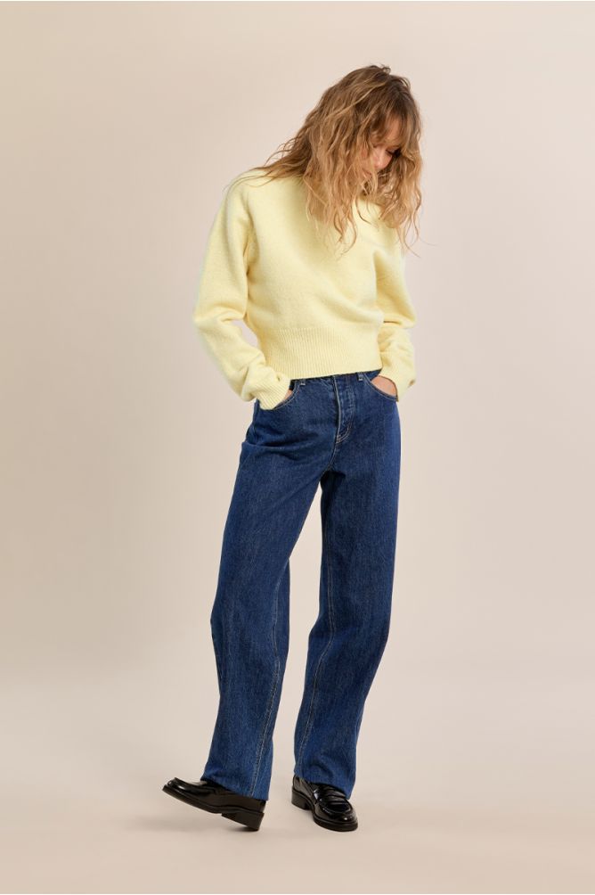 Ribbed Cropped Sweater