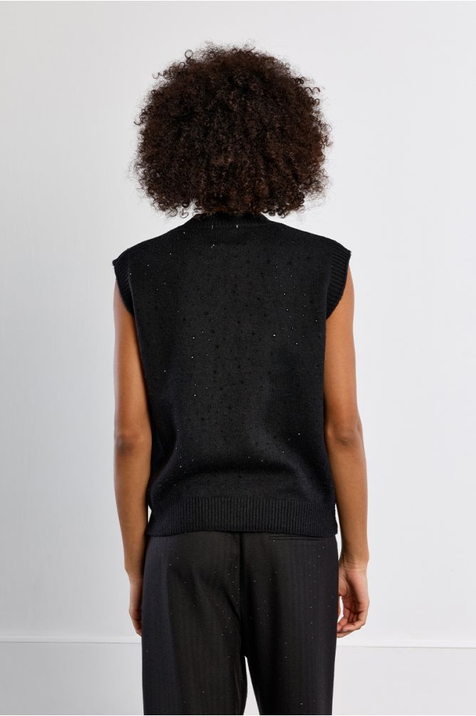 Sparkle Sleeveless Sweater