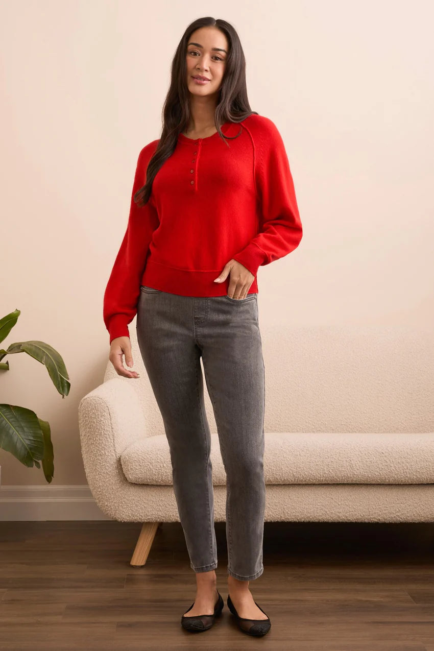 Raglan Henley Sweater