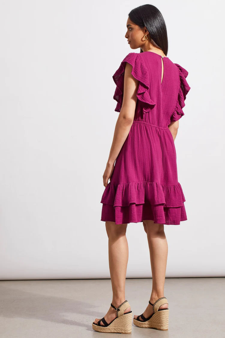 Fitted Dress w/ Frill