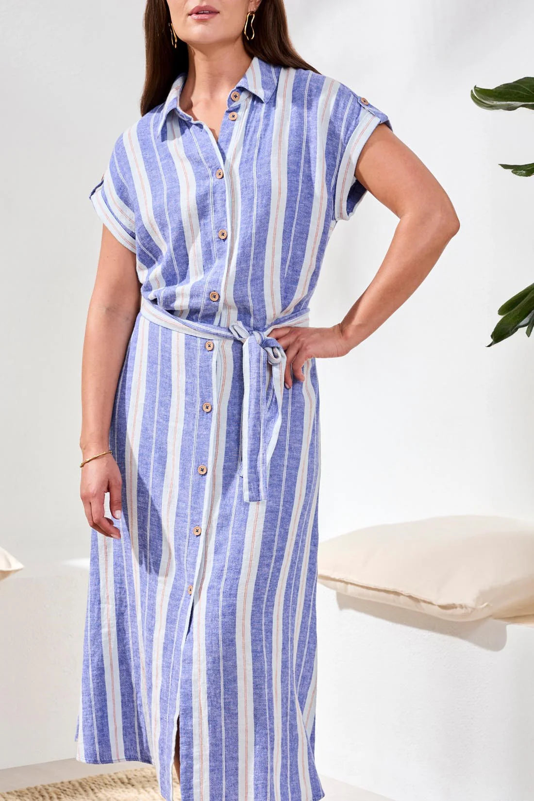 Striped Shirt Dress