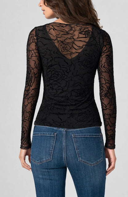 L/S Layered Knit Top w/ Detail