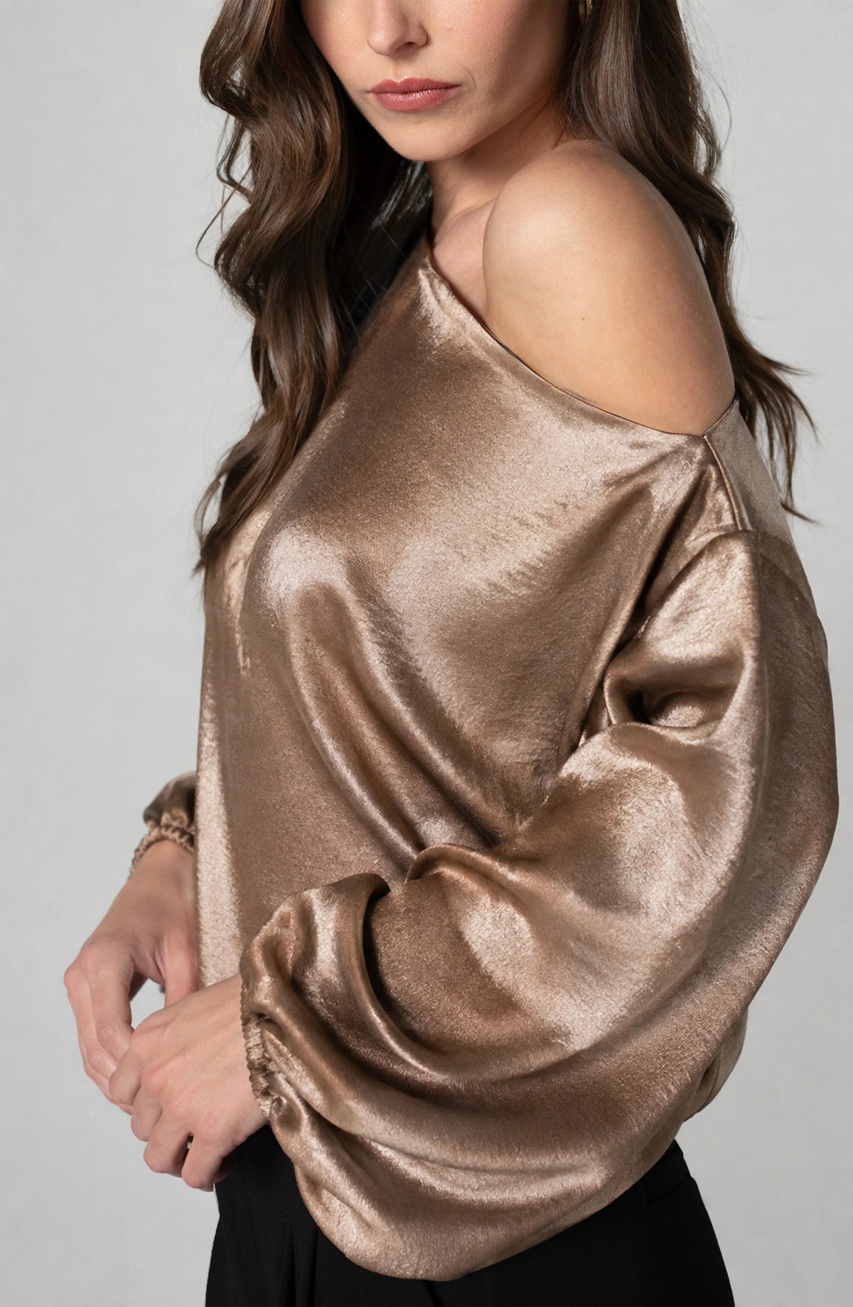 One Shoulder Sleeve Top