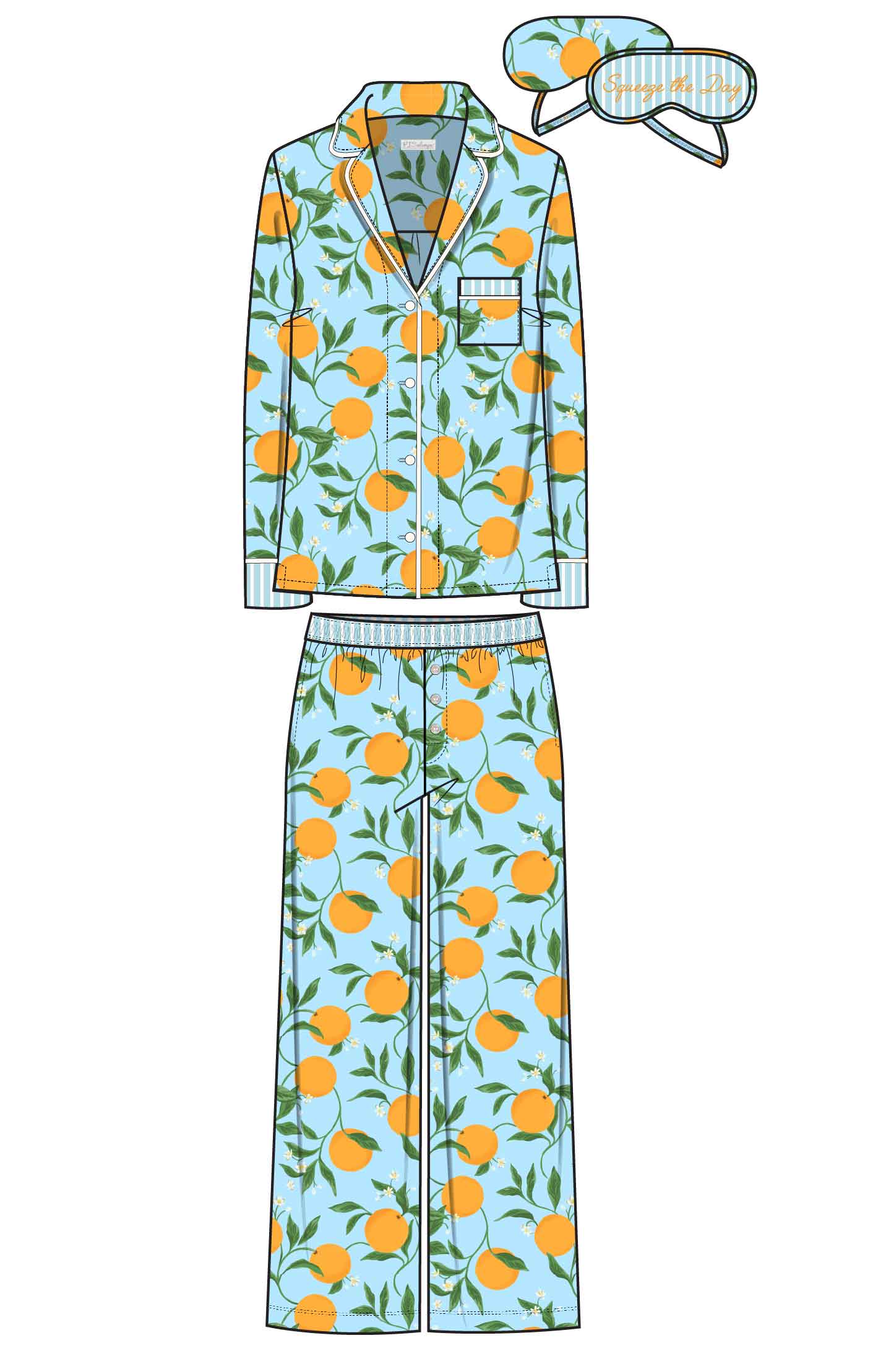 Citrus Dreams Pajama Set