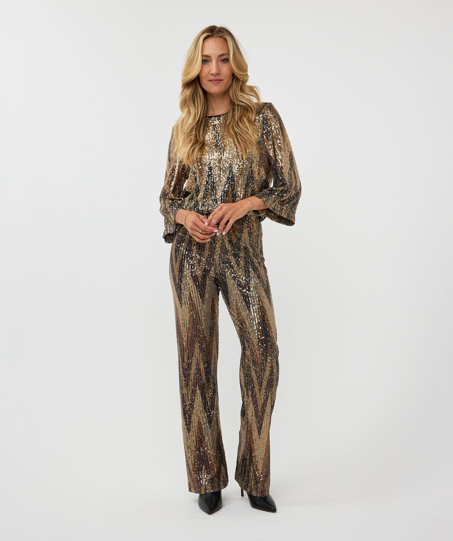 Zigzag Sequin Trouser