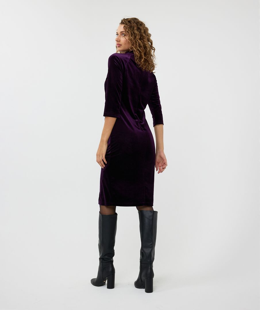 Velour Gathering Dress